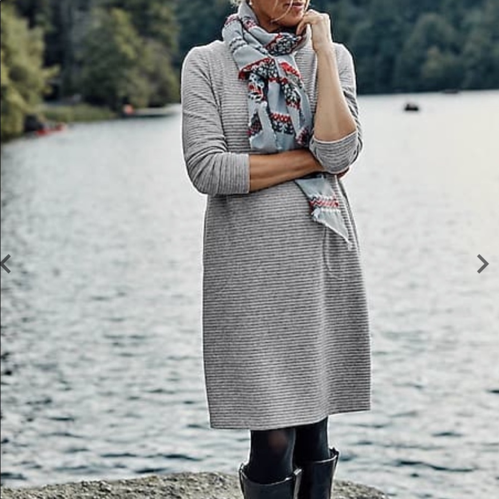 NWT J Jill Ottoman-Knit A-Line Dress